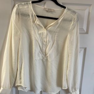 Loft cream tunic